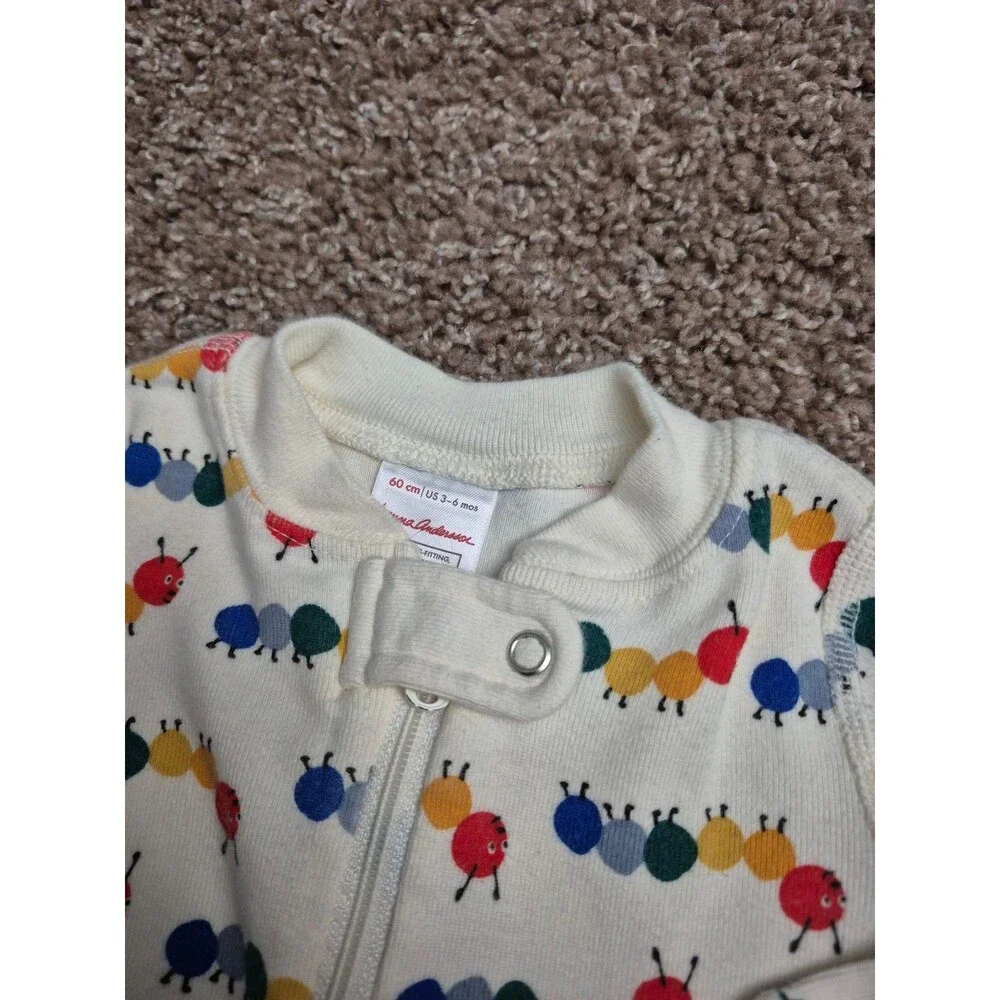 Hanna Andersson caterpillar footie size 3-6 months